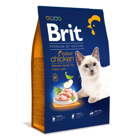Hrana Uscata Pisici - Hrana Uscata Brit Premium by Nature Cat Indoor Chicken 8 kg