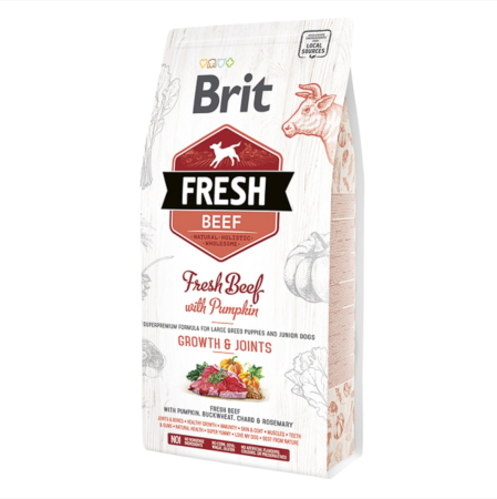 Caini - Hrana uscata caini, Brit Fresh Beef and Pumpkin Puppy Large 2.5 kg