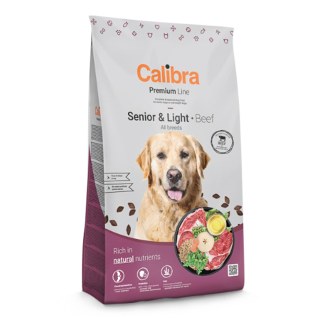 campanie royal saci adult - Hrana uscata caini, Calibra Dog Premium Line Senior & Light Beef 12 kg