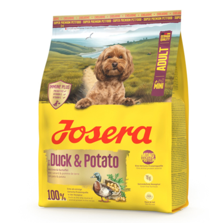 Caini - Hrana uscata caini, Josera Mini Adult with Duck & Potato 5 x 900 g