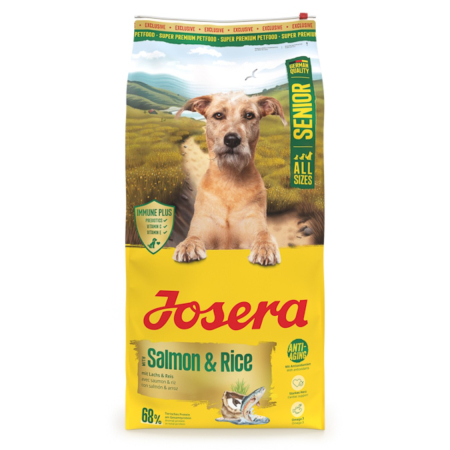 Hrana Uscata Caini - Hrana uscata caini, Josera Senior with Salmon & Rice 12,5 kg (Senior Plus)