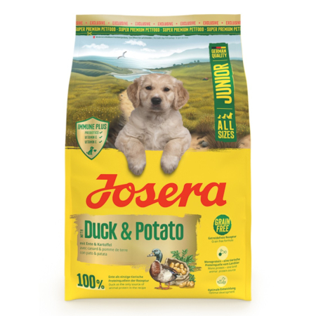 Hrana Uscata Caini - Hrana uscata caini junior, Josera Junior with Duck & Potato 3 kg