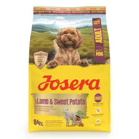 Hrana Uscata Caini - Hrana uscata caini, Josera Mini Adult with Lamb & Sweet Potato 3 kg