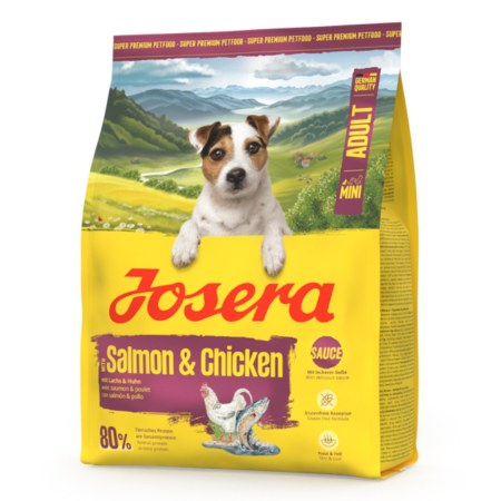 Caini - Hrana uscata caini, Josera Mini Adult with Salmon & Chicken 5 x 900 g