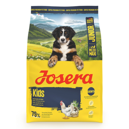 Hrana Uscata Caini - Hrana uscata caini juniori, Josera Medi/Maxi Junior Kids 3 kg