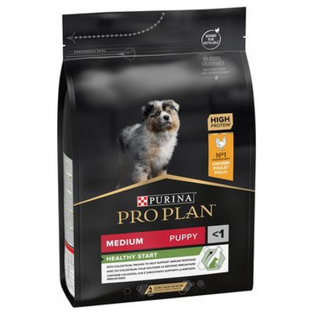 Pro Plan caine si pisici - Hrana uscata pentru caini, Purina Pro Plan, Medium Puppy cu Pui, 3kg