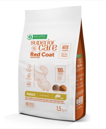 Hrana Uscata Caini - Hrana uscata caini, Superior Care Red Coat Grain Free Adult Small&Mini Breeds cu Somon 10 kg