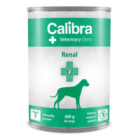 Diete veterinare caini - Hrana umeda dietetica pentru caini Hrana umeda dietetica pentru caini Calibra VD Dog Can Renal 400 g