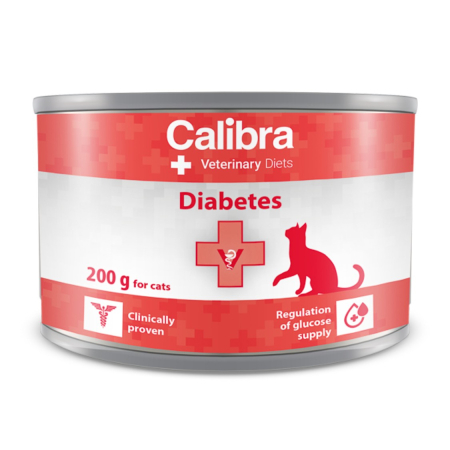 Pisici - Hrana umeda dietetica pentru pisici Calibra VD Cat Can Diabetes 200 g