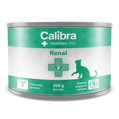 Pisici - Hrana umeda dietetica pentru pisici Calibra VD Cat Renal Can 200 g