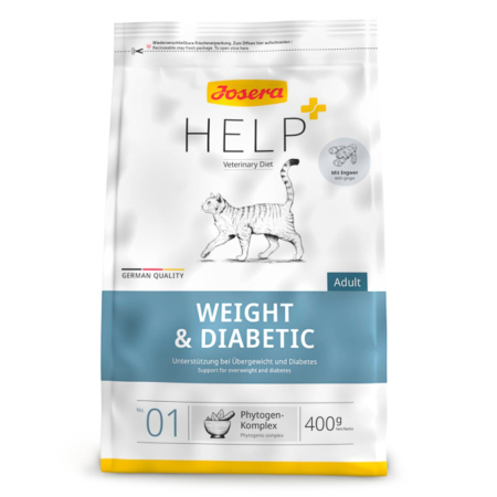Diete veterinare pisici - Hrana Uscata Josera Help Weight & Diabetic Cat Dry 400 g