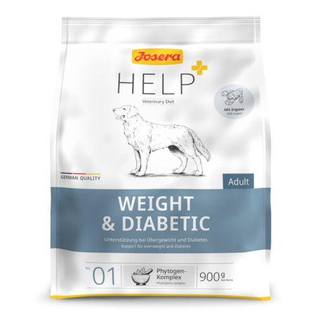 Diete veterinare caini - Hrana Uscata Josera Help Weight & Diabetic Dog Dry 900 g