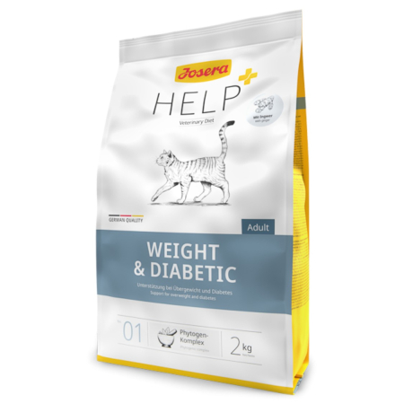 Diete veterinare pisici - Hrana Uscata Josera Help Weight & Diabetic Cat Dry 2 kg