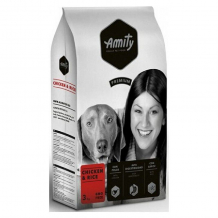 Caini - Hrana uscata pentru caini Amity Premium Adult, Pui si orez 15 kg