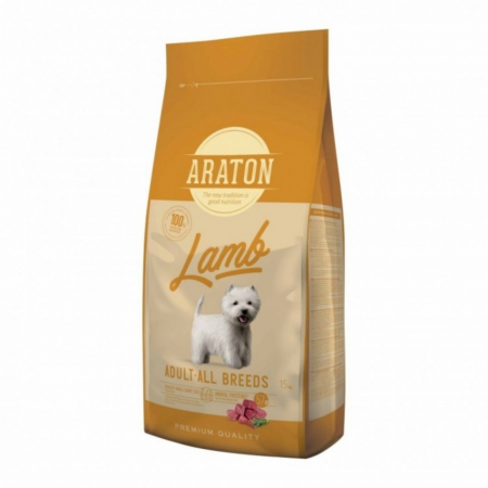 Hrana Uscata Caini - Hrana Uscata pentru caini ARATON Dog Adult Lamb 15 kg