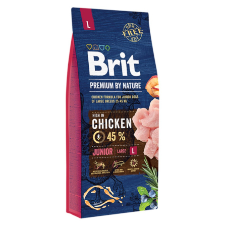 Hrana uscata pentru caini Brit Premium by Nature Junior L 15 kg [0]
