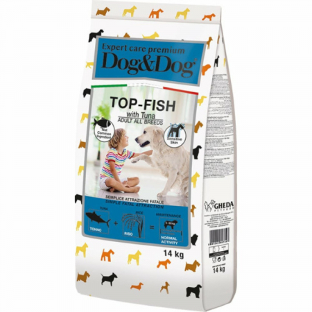 Hrana Uscata Caini - Hrana uscata pentru caini cu Ton Dog&Dog Expert Premium Ingrijire Peste-Top 14kg