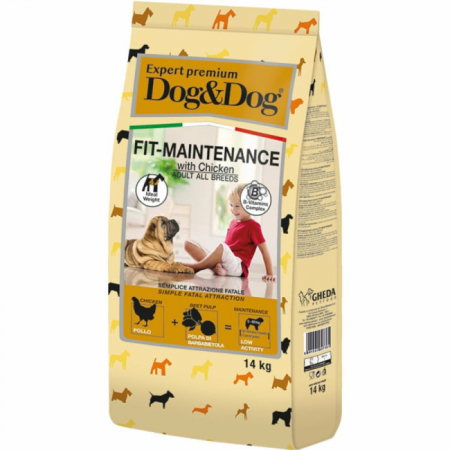 Hrana Uscata Caini - Hrana uscata pentru caini cu Pui Dog&Dog Premium Intretinere fizica 14 kg