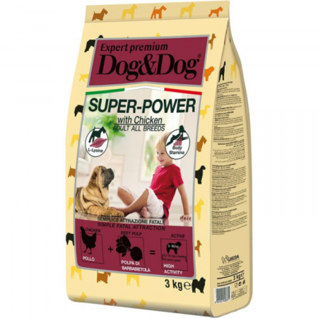 Hrana Uscata Caini - Hrana uscata pentru caini Dog&Dog Expert Premium Ingrijire Crestere musculara 3 kg