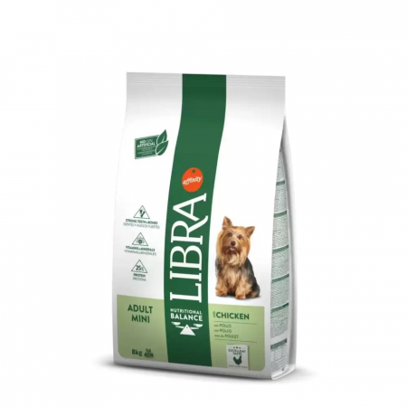 Hrana Uscata Caini - Hrana Uscata pentru caini Libra Adult Mini cu Pui 8 kg
