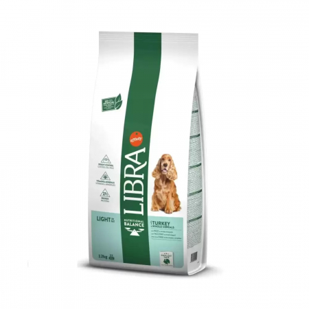 Hrana Uscata Caini - Hrana Uscata pentru caini Libra Adult Light Curcan 12 kg