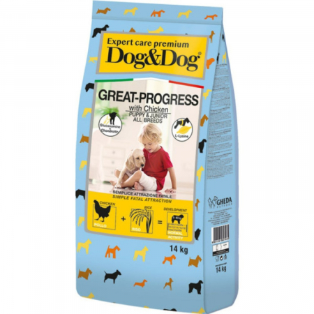 Hrana Uscata Caini - Hrana uscata puppy Dog&Dog Expert Premium Crestere sanatoasa 14  kg