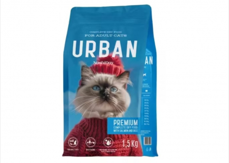 Pisici - Hrana Uscata pentru Pisici, NashiDay Premium Urban, Somon si Orez, 1.5 kg