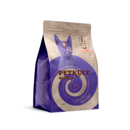 Hrana Uscata Pisici - Hrana uscata Petkult Probiotic Care Hair & Skin Fresh pentru pisici cu Somon 400gr