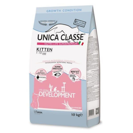 Pisici - Hrana uscata pentru Unica Classe Pisica Junior in dezvoltare, cu Pui, 10kg