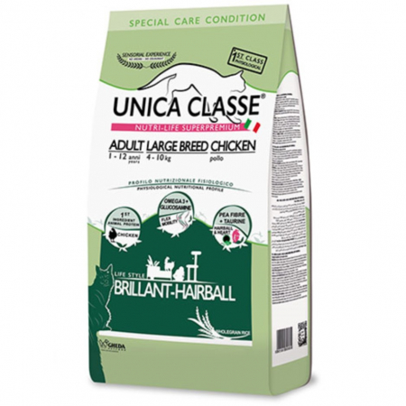 Pisici - Hrana uscata pentru Pisici Unica Classe Adult, talie mare, cu Pui, 10kg