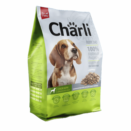 Caini - Hrana uscata pentru caini adulti CHARLI, carne mix, 2.5KG