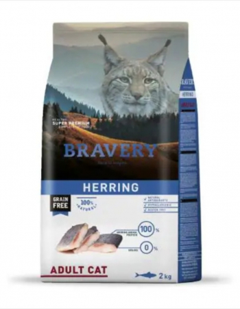 Hrana Uscata Pisici - Hrana Uscata Pisici, Bravery , Adult Hering, 7 kg