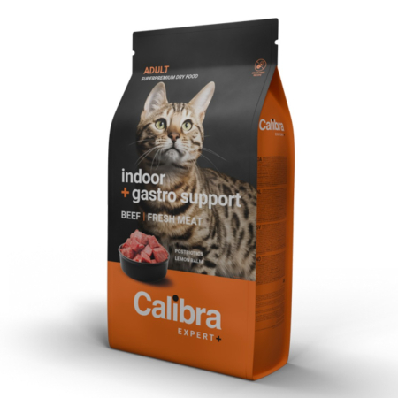 Hrana Uscata Pisici - Hrana uscata pisici, Calibra Cat Expert+ Adult Indoor & Gastro Support 400 g