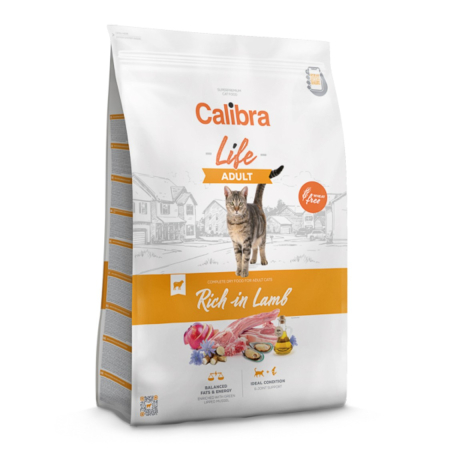 Pisici - Hrana uscata pisici, Calibra Cat Life Adult Lamb 6 kg