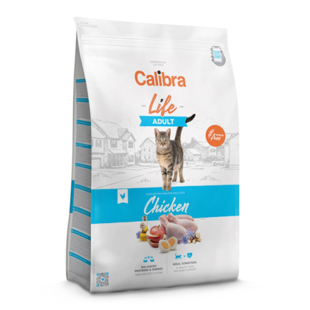 Pisici - Hrana uscata pisici, Calibra Cat Life Adult Chicken 6 kg