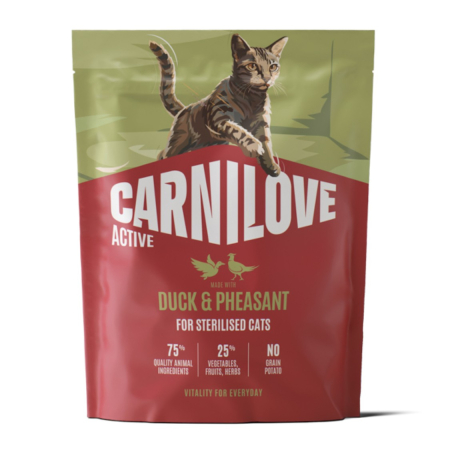 Hrana Uscata Pisici - Hrana uscata pisici, Carnilove Active Cat Dry Duck & Pheasat Sterilised Adult All Breeds 400 g
