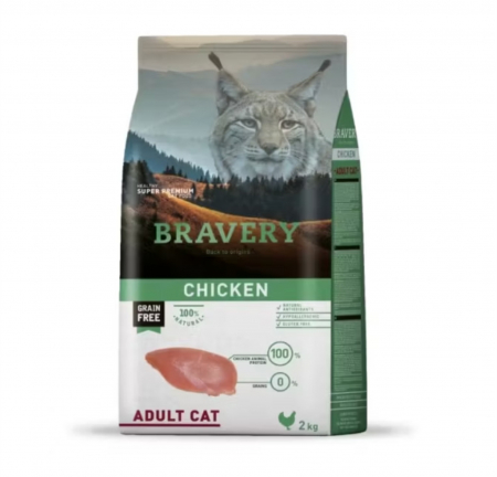Hrana Uscata Pisici - Hrana Uscata Pisici, Bravery , Adult Pui, 7 kg