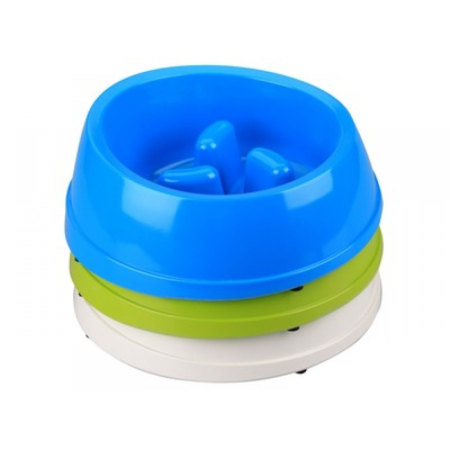 Pisici - Bol MELAMINE HIGH-BACK SLOW-DOWN pentru caini si pisici M-PETS 1400 ml