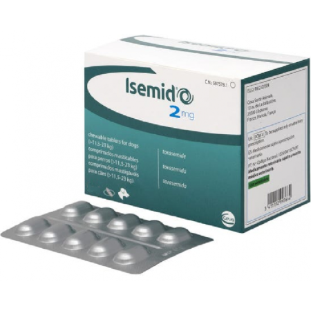 Caini - Isemid 2 mg pentru caini 11.5 - 23 kg 1 comprimat masticabil