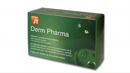 Suplimente nutritive, vitamine - JT - DERM PHARMA pentru caini si pisici, 60 capsule