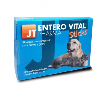 Rozatoare - JT - ENTEROVITAL pentru caini, pisici si mamifere mici, 60 Sticks