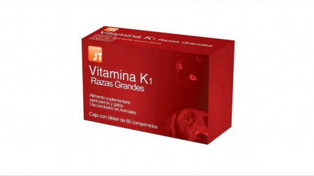 Suplimente nutritive, vitamine - JT- VITAMIN K1 LARGE BREED pentru caini si pisici, 60 TABLETE