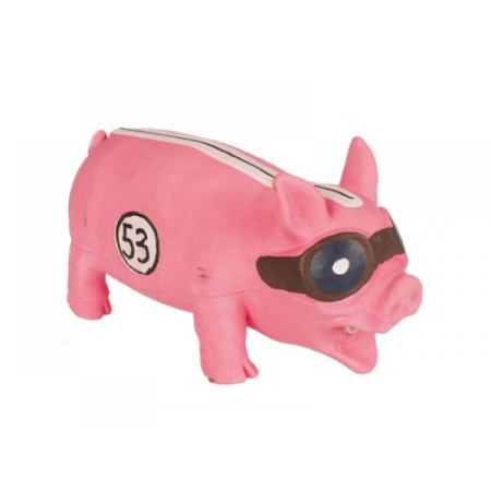 Caini - Jucarie din cauciuc moale, forma de porc, pentru caini, M-PETS GILMORE, 20x8x10 cm