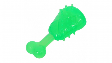 Jucarii caini - Jucarie din cauciuc termoplastic, Mon Petit Ami, 11x5.2 cm, Verde