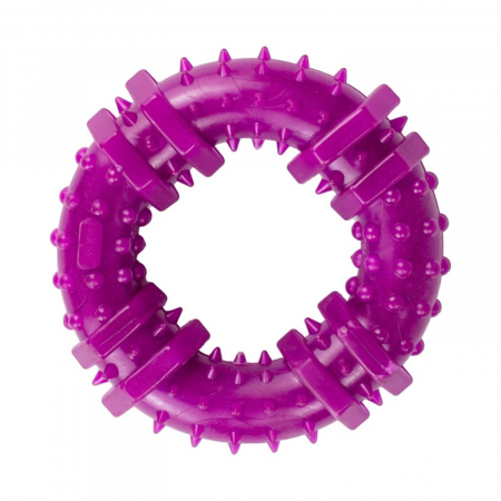 Jucarie in forma de Inel din cauciuc termoplastic, multicolor, 9 cm [3]