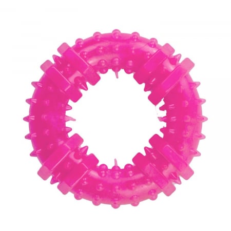 Jucarie in forma de Inel din cauciuc termoplastic, multicolor, 12 cm [2]