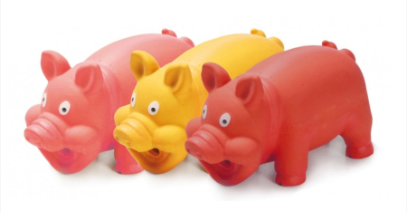 Jucarii caini - Jucarie latex Record - Porc - 15cm