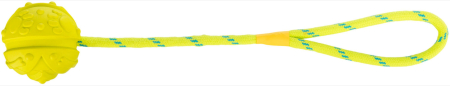 Jucarie Minge Cauciuc Natural cu Sfoara Lime  ø 7/35 cm [1]