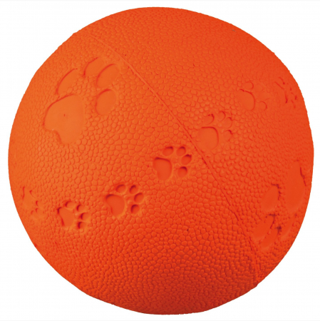 Caini - Jucarie Minge Cauciuc Natural 7 cm cu Sunet