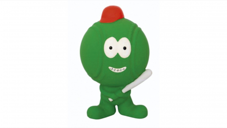 Caini - Jucarie minge baseball din latex verde, Mon Petit Ami, 12x8x7 cm